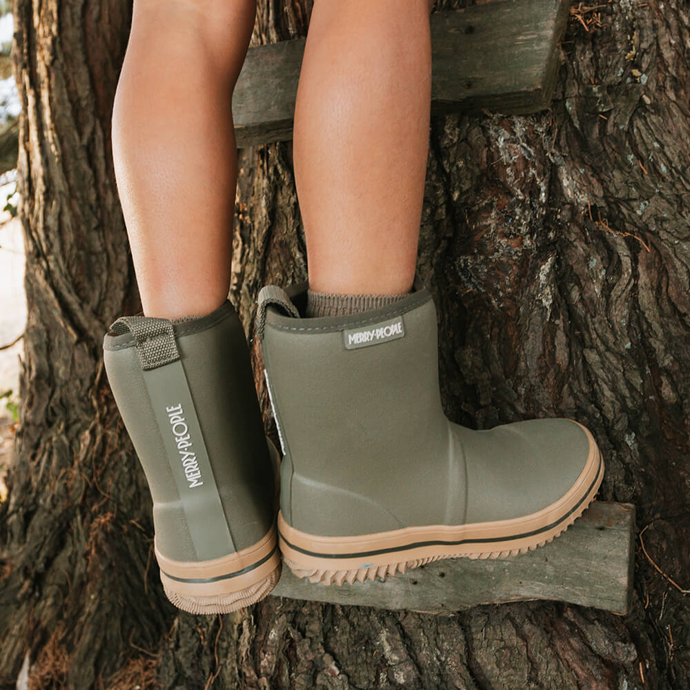 Merry People Andie Kids Gumboot - Khaki
