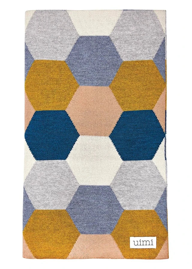 Uimi Honey Double Sided Hexagon - Shibori