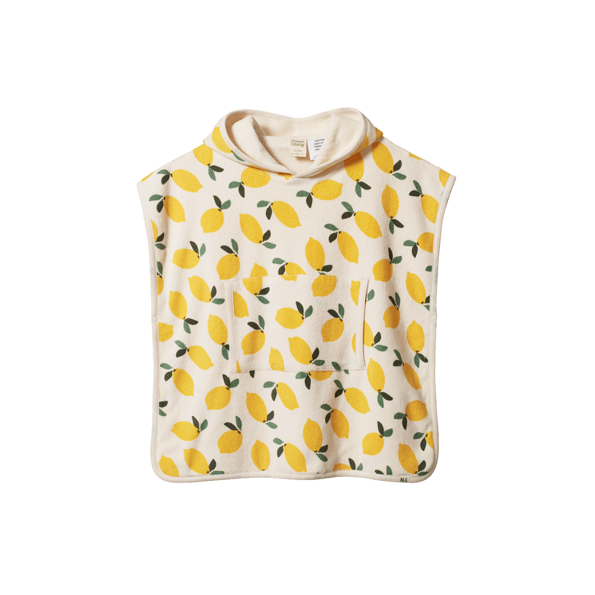 Nature Baby Lemon Terry Poncho Towel