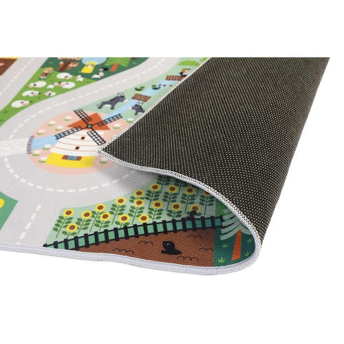 Janod Playmat with circuit Countryside - Cross Roads