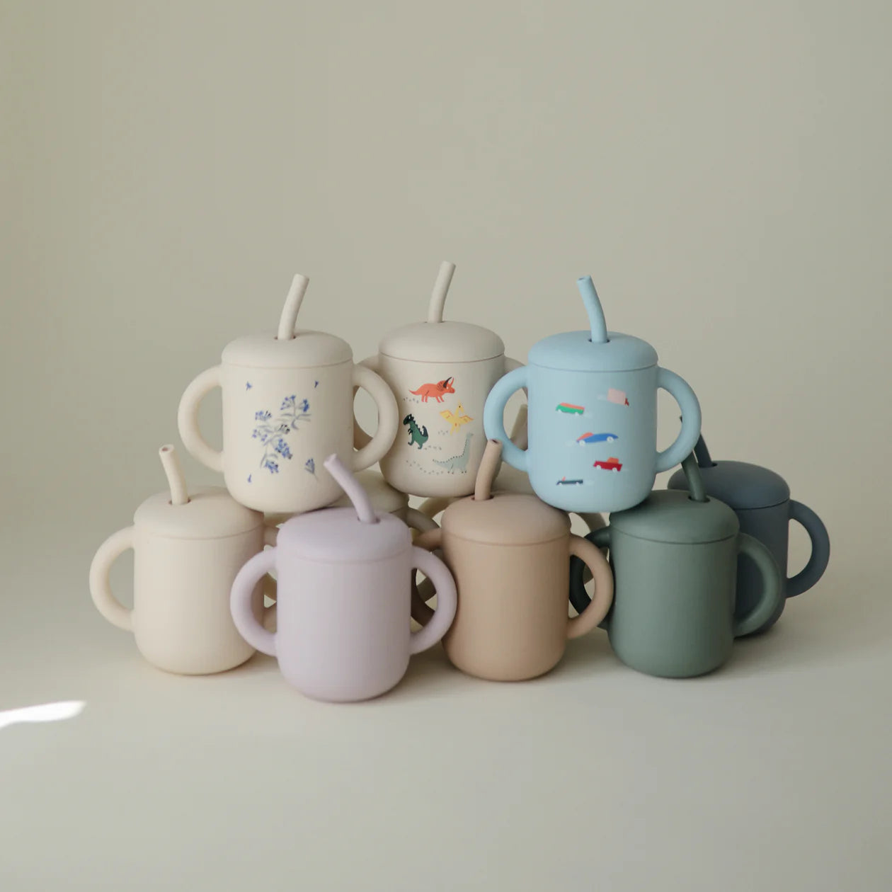 Mushie Silicone Training Cup + Straw