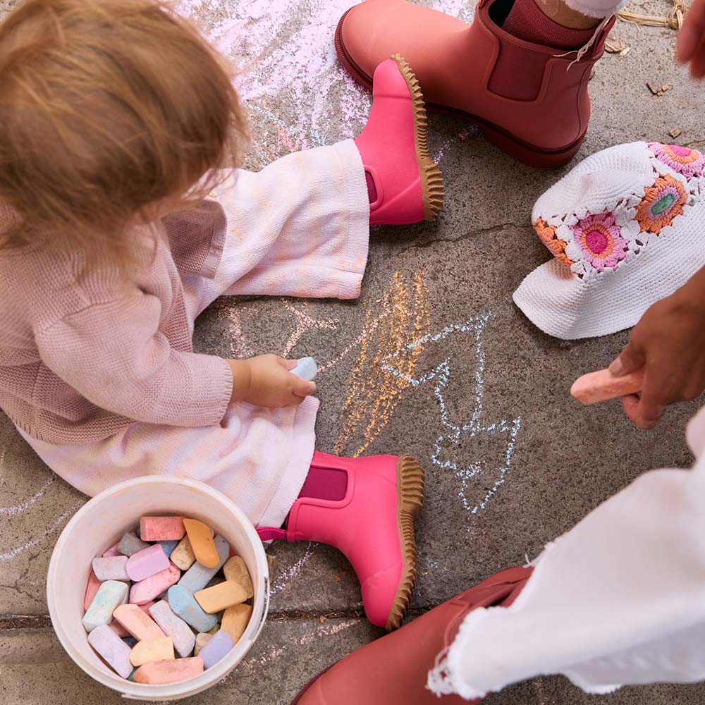 Merry People Bobbi Kids Gumboot - Fuchsia Pink