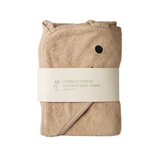 Nature Baby Bunny Hooded Bath Towel Nougat