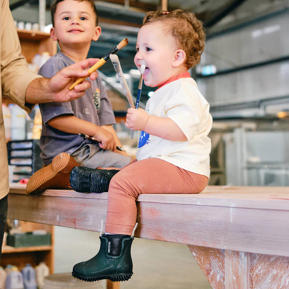Merry People Bobbi Kids Gumboot - Forest Green