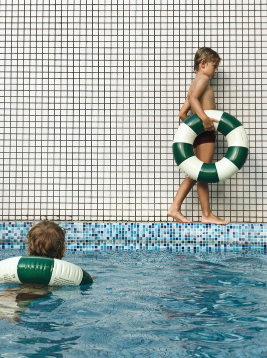 Petites Pommes Swim Ring Oxford Green