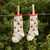 Nature Baby Cotton Socks - Raspberry Print