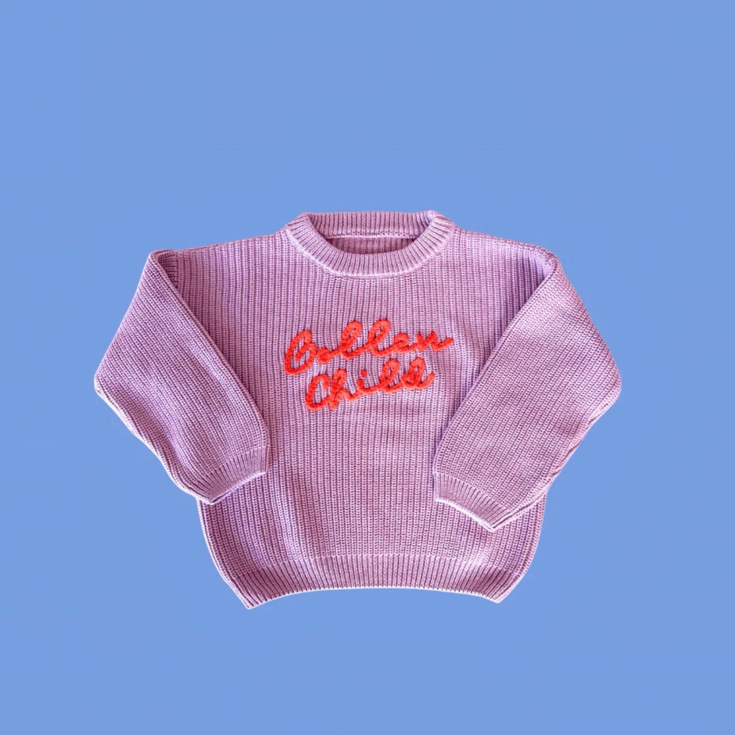 The Golden Child Knit Sweater - Lilac & Orange