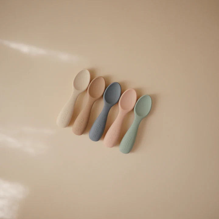 Mushie Silicone Toddler Starter Spoons