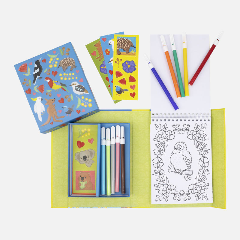 Tiger Tribe - Colouring Set - Aussie Animals